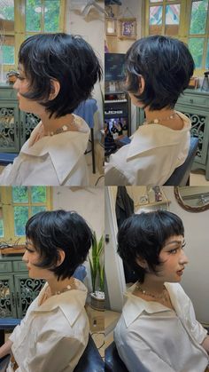 Instagram : Haircut @9hahoi  https://www.instagram.com/9hahoi/ #hair #shorthair #hairstyle  #haircut #hairstylist #mullet  #hairdesign #hanoi #vietnam #vietnamese #so9hahoi #xomhahoi #9xomhahoi #9hahoi Tinkerbell Haircut, Winona Ryder Pixie Cut, Graduated Pixie Haircut, Really Short Hair Round Face, Asian Hair Pixie, Voluminous Pixie Haircut, Pixie Punk Haircut, Mixie Pixie Mullet Straight Hair, Joan Of Arc Haircut