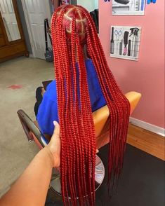 Red Braids, Black Ponytail Hairstyles, Hairstyle Tutorials, Cute Braided Hairstyles, Protective Hairstyles Braids