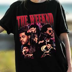 The Weeknd Vintage 90s Shirt Sweatshirt Hoodies , The Weeknd T-Shirt, The Weeknd Graphic Tee, Rapper Shirt, The Weeknd Fan Gift Reprinted Shirt Made By Gildan Brand 5.3-Ounce, 100% Cotton (99/1 Cotton/Poly (Ash) & 90/10 Cotton/Poly (Sport Grey) Heavyweight Classic Unisex Tee Taped Neck And Shoulders; Tearaway Label Decoration Type: Digital Print The Weeknd Graphic Tee, The Weekend Shirt, The Weeknd Hoodie, The Weeknd T Shirt, Weeknd Merch, The Weeknd Merch, Skateboard Outfits, Rapper Shirts, Halloween Parejas