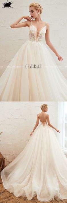 Princess Ivory Tulle Backless Ballroom Bridal Gown For 2020 Ref#EZ36351 at GemGrace. #BallGownWeddingDresses Shop now to get $10 off. Pro custom-made service for wedding dress, formal dress. View Beach Wedding Dresses,Sexy Wedding Dresses,Ball Gown Wedding Dresses for more ideas. Click to shop now! #BuyableBallGownWeddingDresses Wedding Gown With Sweep Train In Tulle, Tulle Gown With Sweep Train For Wedding, Cream Tulle Bridesmaid Wedding Dress, Cream Tulle Bridesmaid Dress, White Floor-length Gown With Illusion Neckline, Wedding Night Gown With Detachable Tulle Train, Cream Tulle Wedding Dress For Debutante Ball, Tulle Gown With Detachable Train For Wedding Night, Beige Wedding Gown With Sweep Train