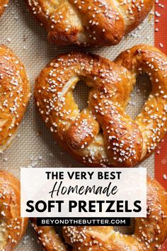 the very best homemade soft pretzels