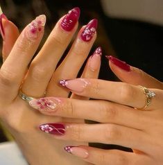 Magenta Orchid, Magenta Nails, Orchid Nails, Summer Nails 2024, Summery Nails, Soft Nails