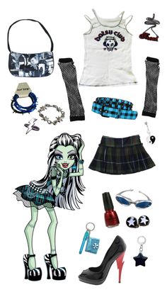 Mister High Halloween Costume, Monsterhigh Halloween Costume Group, Monsterhigh Costume Halloween, Monster High Outfit Ideas, Frankie Stein Outfits, Monster High Outfit Inspiration, Monster High Inspired Outfits, Monster High Outfits, Monster High Costumes