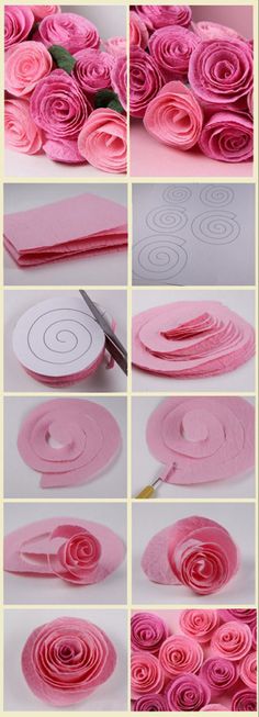 how to make rolled paper flowers