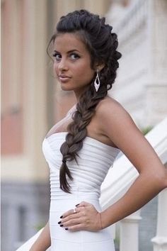 Side Braid Hairstyles For Weddings | Side Braided Hairstyles for Wedding, Prom | Popular Haircuts Dutch Braid Hairstyles, Side Braid Hairstyles, Hairstyles Prom, Popular Haircuts, Braided Hairstyles For Wedding, Side Braid, Love Hair