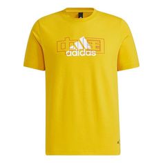 Adidas China Tee Casual Sports Round Neck Short Sleeve Couple Style Yellow GP1862 Couple Style, Fashion Couple, Stylish Sneakers, Perfect Pair, Round Neck, Adidas, China, Sports, Sneakers