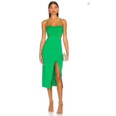 Reposhing This Item I Purchased From @Whatshaesells. Loved It, But Ready To Rotate For Something New. Questions? Leave A Comment Below! Green Cutout Dress For Day Out, Green Cutout Dress For Party, Summer Cocktail Midi Dress With Cutout, Cutout Midi Dress For Date Night, Green Sheath Midi Dress For Night Out, Elegant Green Dress With Cutout Details, Green Cutout Spring Dress, Elegant Green Cutout Dress, Spring Cutout Midi Dress For Date Night