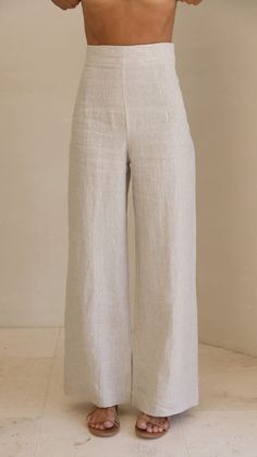 Karah Pants - Oatmeal - Buy Women's Pants - Billy J Chique Outfit, Online Fashion Boutique, Mode Inspo, Paros, Looks Style, Mode Inspiration, Linen Clothes, Online Clothing Stores, Get The Look