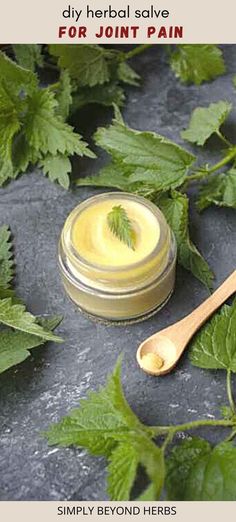 This healing and pain-relieving salve alleviates inflammations, swellings, soreness and helps with skin irritations like psoriasis, eczema and insect bites. Herbal Salve Recipes, Pain Relief Salve, Herbal Medicine Recipes, Herbal Remedies Recipes, Salve Recipes, Herbal Salves, Diy Kosmetik, Healthy Herbs, Herbal Recipes