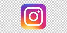 the instagram icon is shown on a transparent background, it appears to be an instagram