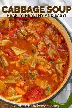 cabbage soup with hearty, healthy and easy to make