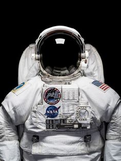 an astronaut's space suit is shown in this image