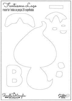 the letter b is for fish and it has been cut out to make an animal face