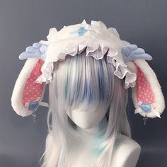 The price is for a hairband only, others are not included. Yami Kawaii Fashion, Oc Concept, Workout Girls, Dark Kawaii, Bunny Hair, Pretty Hurts, Steampunk Fashion Male, Doll Aesthetic, Kawaii Bunny