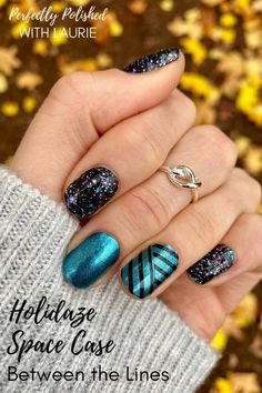 Color Street Mixed Mani, Easy Nail Designs, Nail Color Combos, Easy Manicure, Mixed Mani, Diy Nails At Home, Get Nails, Simple Nail Designs, Color Street Nails