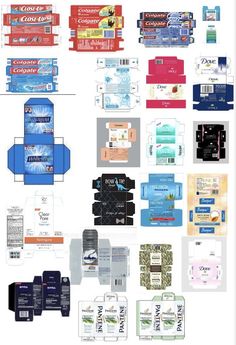 an assortment of different types of business cards and envelopes are shown in this diagram