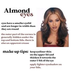 https://vm.tiktok.com/ZMrBuAc5A/ Eyeliner For Almond Eyes, Almond Eye Makeup, Almond Eyes, Makeup Stuff, Dope Makeup, Makeup Looks Tutorial, Eyeliner Looks, Eye Makeup Tips, Makeup Techniques