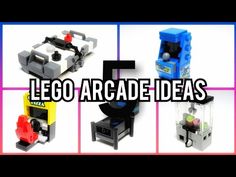 some legos are shown with the words lego arcade ideas