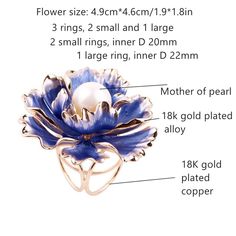 Beautiful Flower Scarf Rings/Buckle, made of natural shell pearl and 18K Gold plated copper.The best gift for her/mother.4 colors, please check on the picture.Situable for square scarf ≥ 100cm/39.4in or shawl----------DETAILS----------*A lovely scarf ring that will hold your scarf in place and add a special fancy touch to your scarves. If you need something to hold a scarf in place without having to knot it up this simple and sophisticated looking buckle will do the trick.*Workmanship and beauti Scarf Rings, Flower Scarf, Twilly, Blue Rings, Beautiful Flower, Square Scarf, Beautiful Flowers, Shells, 18k Gold