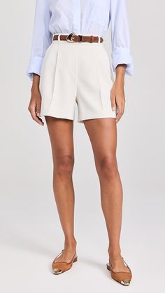 Shopbop - Designer Clothing, Shoes & Accessories Fall Shorts, Twill Shorts, Stretch Crepe, Stretch Shorts, Latest Outfits, American Actress, Fall Fashion, Short Outfits, White Shorts