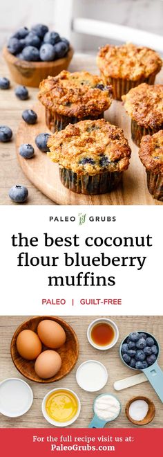 the best coconut flour blueberry muffins palen gluff free recipe