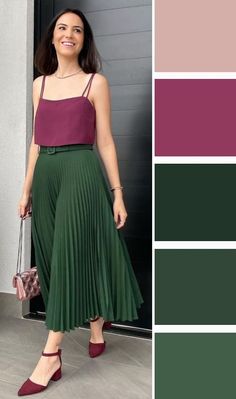 Green Color Combinations Clothes, Edgy Streetwear, Mix Match Outfits, Interesting Outfits, Classy Outfits For Women, Mode Casual