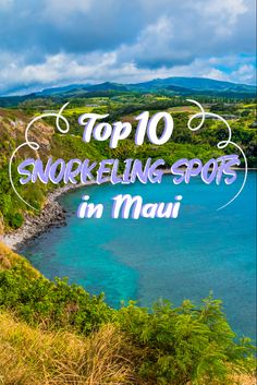 the top 10 snorkeling spots in mau island, thailand with text overlay