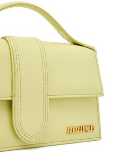 Long Description#Info & Care# Jacquemus glossed leather top handle bag Top handle, detachable adjustable shoulder strap, designer plaque and hardware, back patch pocket, internal patch pocket, fully lined Concealed magnetic fastening at flap front #Size & Fit# Width: 9 inches/ 22.5cm Height: 5 inches/ 12.5cm Depth: 2.5 inches/ 6cm Top handle drop: 1.5 inches/ 4cm Min. shoulder strap drop: 18 inches/ 46cm Max. shoulder strap drop: 21 inches/ 54cm Men's Totes, Ankle Boots Flat, Bag Icon, Clutch Pouch, Trainer Boots, Boot Accessories, Handle Bag, Leather Top, Shoulder Bag Women