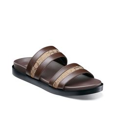 Stacy Adams-Metro Sandal Stepping out for a fun day at the beach or to have coffee with friends, the Metro sandal from Stacy Adams is the right choice. This sandal flaunts contrast stripes on the double bands for added interest and the fully cushioned, molded footbed provides incredible underfoot support for all-day wear. Striped Open Toe Casual Sandals, Casual Striped Sandals For Beach, Casual Striped Open Toe Sandals, Striped Open Toe Sandals For Summer, Stacy Adams Shoes, Coffee With Friends, Day At The Beach, Fun Day, Stepping Out