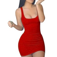 Material:90%Polyester And 10%Spandex,Very Cozy And Stretchy. Breathable And Not See Through. Perfect For Club And Date Out, Also Suitable For Sleep And Lounge Wearing. Just Ask For Available Sizes: Xs, S, M, L, Xl. Item # Mm105 Outfit Vestido Rojo, Club Dress, Classy Casual, Cheap Dresses, Drop Shipping, Club Dresses, Women's Casual, Black Long Sleeve, Summer Casual