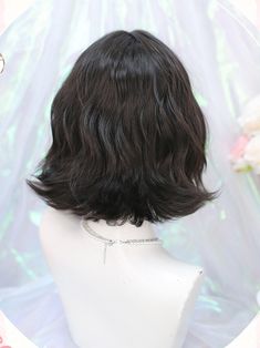 Elevate your style with our stunning Black-Brown Short Wavy Synthetic Wig. A rich black-brown hue that provides a natural and sophisticated appearance. A manageable 25-30cm, ideal for those who prefer a shorter, chic hairstyle. Beautiful, soft waves that add volume and movement, creating a playful yet polished look. Trendy curtain bangs that frame the face beautifully. Garment Size SizeFree SizeHair Length25-30 Trendy Curtain Bangs, Chic Hairstyle, Blue Bob, Short Ombre, Double Ponytail, Short Wavy, Soft Waves, Chic Hairstyles, Wig With Bangs