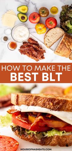 A BLT sandwich is a classic, but you can make it even better with just a few simple tips. This BLT sandwich is one of our go-to summer meals when we have fresh juicy tomatoes from the garden to use! | blt sandwich recipes | blt sandwich with cheese | blt sandwich recipes easy | recipe for blt sandwich | best blt sandwich recipes | blt sandwich at home | sandwich blt recipes | blt sandwich simple | blt recipes sandwiches | sandwich recipes easy | blt sanwich meal prep Best Blt Sandwich, Sandwich Blt, Best Blt, Blt Sandwich Recipes, Blt Recipes, Recipes Sandwiches, Easy Sandwich Recipes, Bacon In The Oven, Blt Sandwich