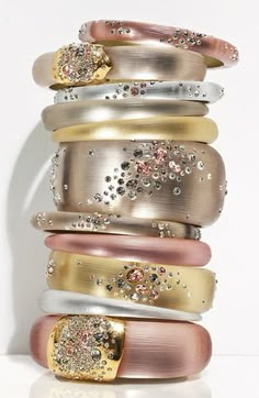 Alexis Bittar accessories Different Types Of Rings, Bracelets Stacked, Alexis Bittar Jewelry, I Love Jewelry, Diy Schmuck, Types Of Rings, Bling Bling, Lalique