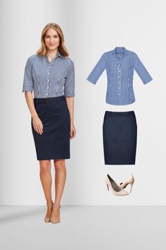 Featuring: 👉 Traveller Womens Chino Skirt 👉 Springfield Womens 3/4 Sleeve Shirt Discover our range by clicking the link below. Chino Skirt, Womens Chinos, Office Outfit, Latest Instagram, Office Outfits, Sleeve Shirt, Womens Shirts, Range