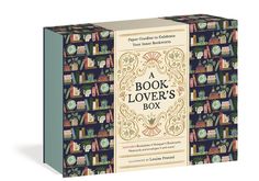 the book lover's box is shown in front of an image of bookshelves