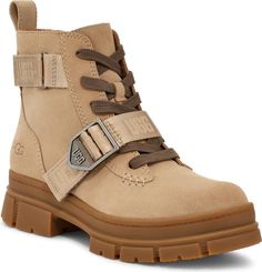 UGG® Ashton Waterproof Boot (Women) | Nordstromrack Waterproof Suede Boots, Ugg Winter Boots, Womens Waterproof Boots, Before Midnight, Mustard Seed, Lace Up Ankle Boots, Wedge Boots, Waterproof Boots, Lug Sole