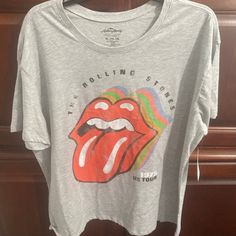 Brand New Large Tshirt. Pic Is A Xl But I Do Have A Large. New With Tags. Bundle To Save On Shipping! Rolling Stones, Womens Tops, Tops & Tees, Brand New, Tags, Stone, Grey, T Shirt, Women Shopping