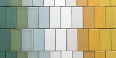 multicolored tiles are arranged in rows and diagonally on each side, with different colors to choose from