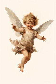 Vintage fairy cherub flying portrait angel baby. | premium image by rawpixel.com / Ling Cherub Flying, Cherubim Angels, Painting Alternative, Cherub Baby, Vintage Angels, Custom Tattoos, Milan Cathedral, Angel Images