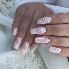 Cute Christmas Nails, Cute Acrylic Nail Designs, Pink Nail Art, Fall Acrylic Nails, Christmas Nails Acrylic