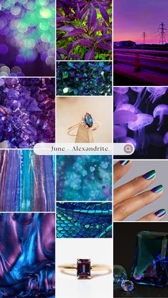 Alexandrite Birthstone Moodboard Alexandrite Color Palette, Alexandrite Stone Meaning, Alexandrite Aesthetic, Alexandrite Birthstone, Alexandrite Stone, Girl Artist, Rocky Horror