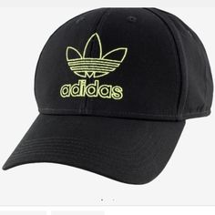 Top Off Your Look With The 3-Stripes Boldly Displayed On The Adidas Originals Precurved Twill Adjustable Cap. Six-Panel Structure Is Classic And Comfortable. Embroidered Outline Branding. Branded Seam Tape. Flat Embroidered Trefoil On The Back. Snapback Closure For A Snug Fit. 100% Cotton. Imported. One Size Fits Most. Black Adidas, Snapback Hats, Adidas Men, Snug Fit, Adidas Originals, Mens Accessories, Stripes, Branding, Man Shop