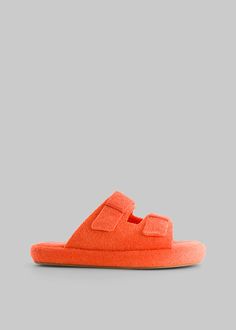 Ilio Smeraldo x TFS Terrycloth Chunky Sandal - Orange Shoes Ilio Smeraldo x TFS Frankie Shop, Chunky Sandals, Clothes Shop, Limited Stock, Terry Cloth, Color Orange, Latest Fashion Trends, Open Toe, Rubber Sole