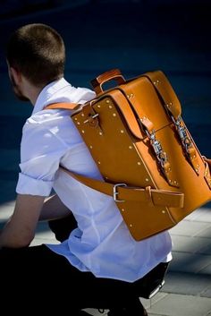 The Tie Guy Old School Style, Sac Week End, Mens Leather, Men's Backpack, Men's Grooming