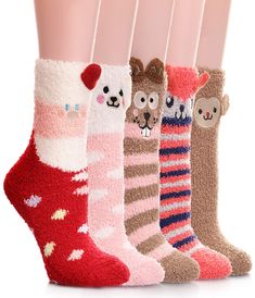 PRICES MAY VARY. SOFT & FUZZY & COZY : The women fuzzy slipper socks is blend of high quality materials, super soft coral velvet inner design, It's very soft, comfortable and breathable, no itching issue. It's a great gift and also a perfect socks for women. MICROFIBER & HIGH ELASTIC : These cozy fuzzy socks for women are designed with high elastic microfiber fabric, the soft soft touch features will make your feet feel comfortable and keep the feet warm. ONE SIZE FIT MOST : These Women fuzzy so Fuzzy Christmas Socks, Fluffy Bed, House Socks, Outdoor Socks, Cosy Socks, Christmas Cozy, Cabin Socks, Fleece Socks, Fluffy Bedding