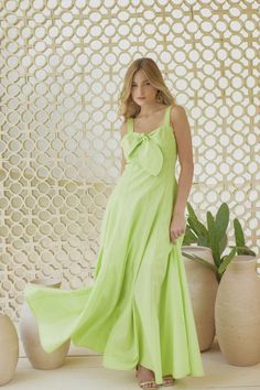 TYNA COLLECTION Green Maxi Dress With Fitted Bodice, Green Dress With Fitted Bodice For Casual Wear, Green Dress With Fitted Bodice For Casual Occasions, Green Long Casual Dress, Spring Floor-length Dress With Fitted Bodice, Fitted Bodice Maxi Dress For Day Out, Green Floor-length Sundress, Elegant Green Sundress For Day Out, Chic Maxi Length Dress For Garden Party