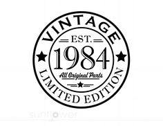 the logo for an old - fashioned label that reads, vintage est 844 limited edition