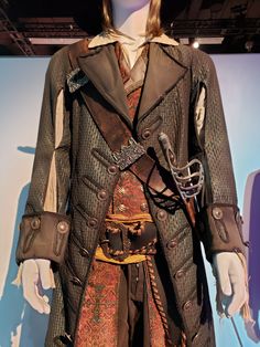 the costume worn by pirates is on display