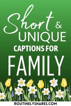 Find the best short and unique family captions for Instagram that are cute, funny or simple. Perfect for that family moment post or story. Family Captions For Instagram, Instagram Captions Family, Family Captions, Unique Captions, Captions For Instagram, Family Moments, Family Memories, Nice Shorts, Instagram Captions