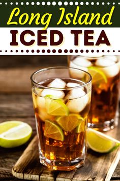 long island iced tea with limes and ice